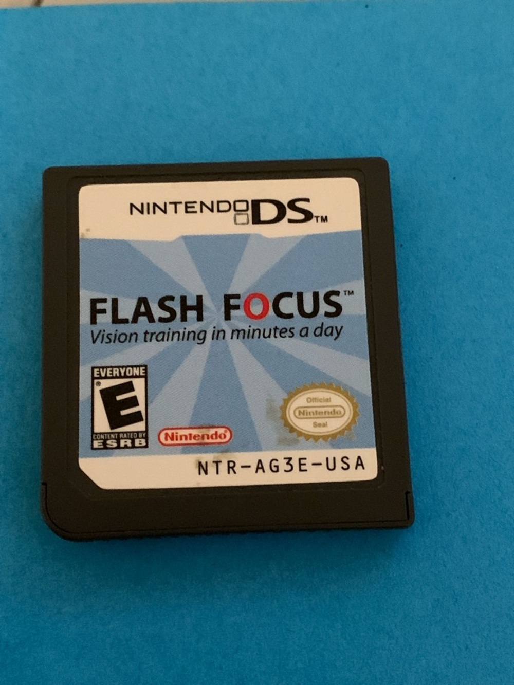 Nintendo DS Flash Focus Cartridge - Blue and White Label